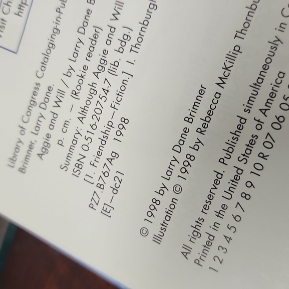 Aggie and will a story of friendship kids book - Picture 3 of 7